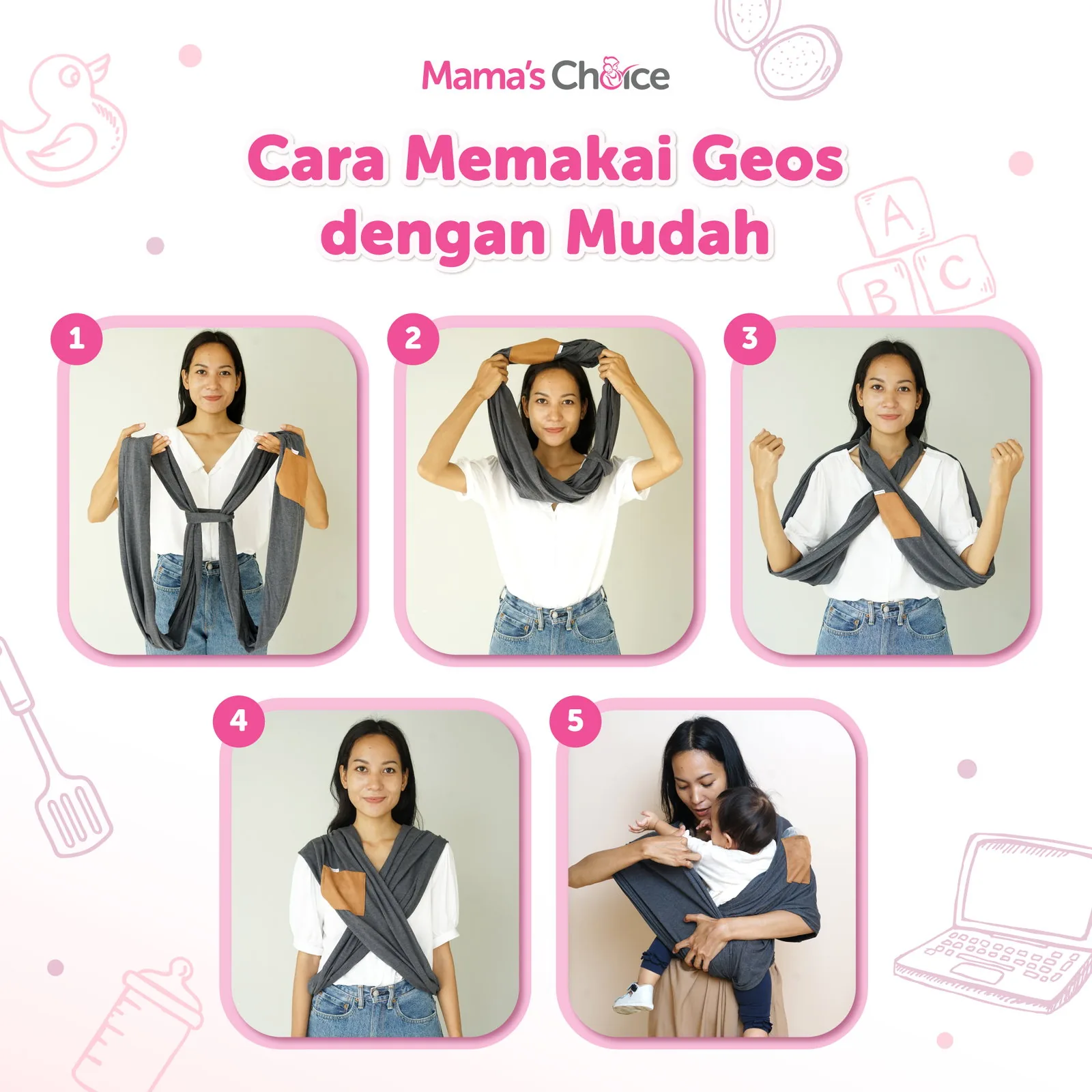 Gendongan untuk Mendukung M-Shape