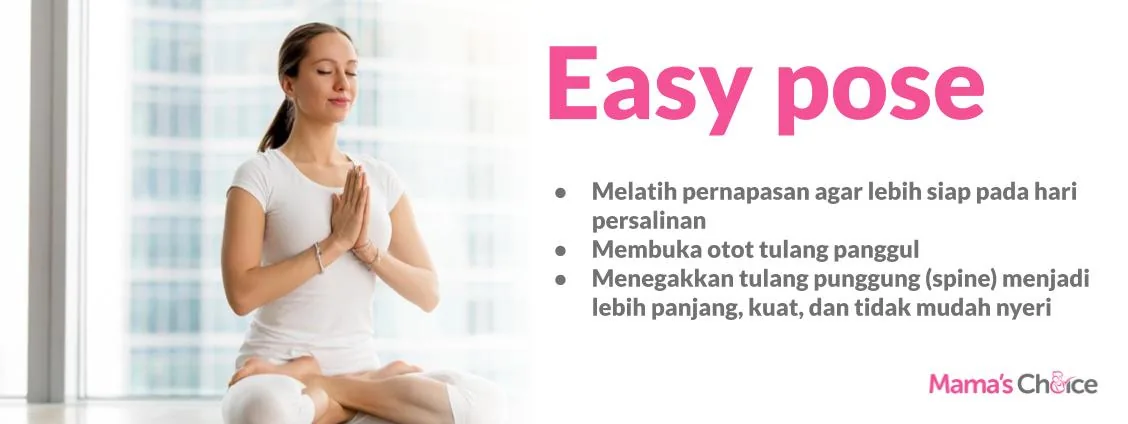 gerakan easy pose yoga untuk ibu hamil