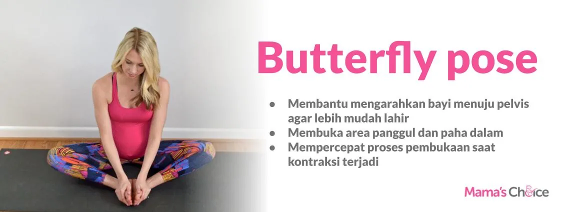 gerakan butterfly pose yoga untuk ibu hamil