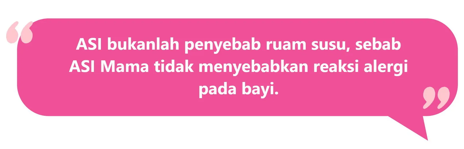 ruam susu pada bayi bukan karena ASI saja