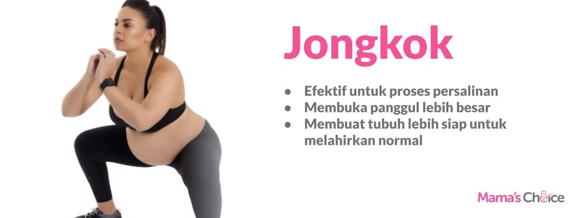 Gerakan jongkok untuk ibu hamil, membuka panggul menjelang persalinan