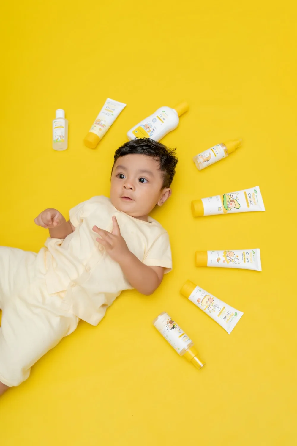 Bayi berbaring telentang