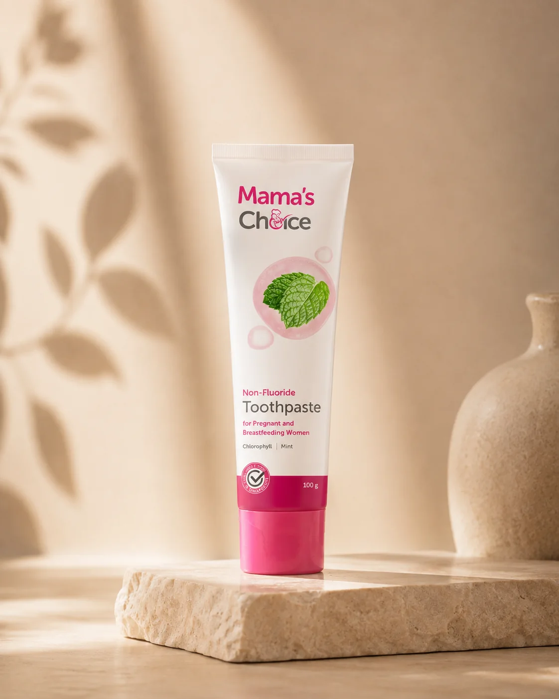 Mama's Choice Non-Fluoride Toothpaste, front of pack
